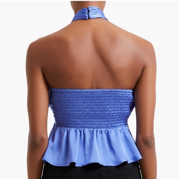 French Connection Inu Satin Halter Top - Picture 2 of 9